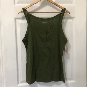 Joe Fresh army green tank top